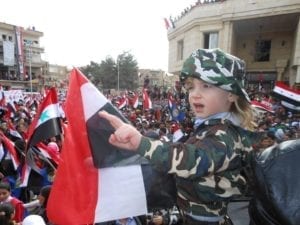 Oslavy osvobození ve městě Al-Nabk