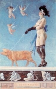 Félicien Rops - Pornokratès (1878)