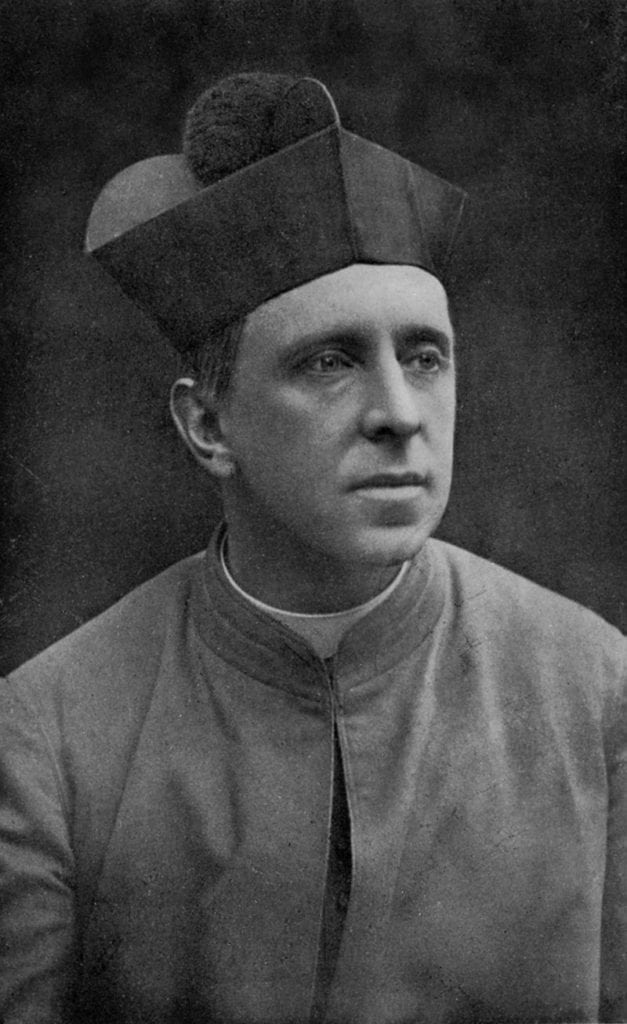 Monsignor R. H. Benson v říjnu 1912