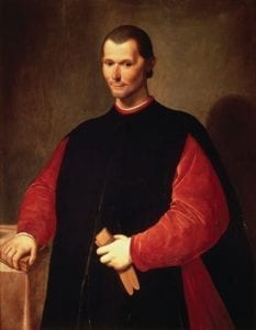Obraz Niccola Machiavelliho od Santiho di Tita: „Blaho mé vlasti má přednost i před spásou mé duše.“