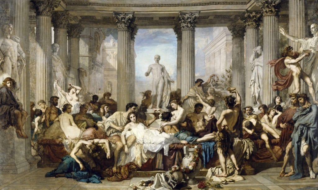 Thomas Couture - Římané v době úpadku (1847)