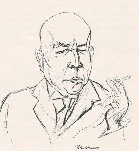Oswald Spengler gezeichnet von Rudolf Großmann 1922