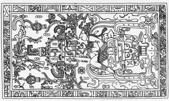 Sarkofág májského krále Pakala z Palenque