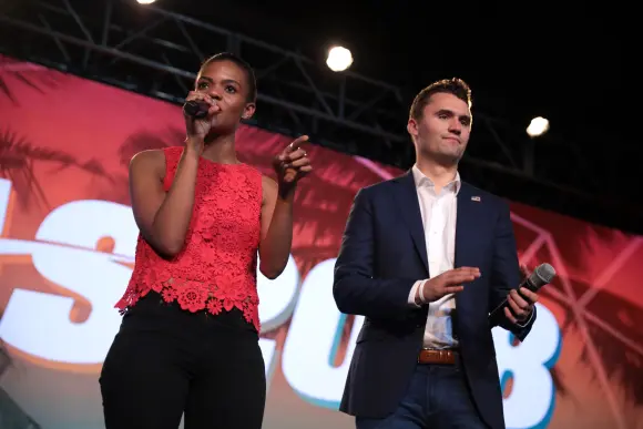 Candace Owensová a Charlie Kirk